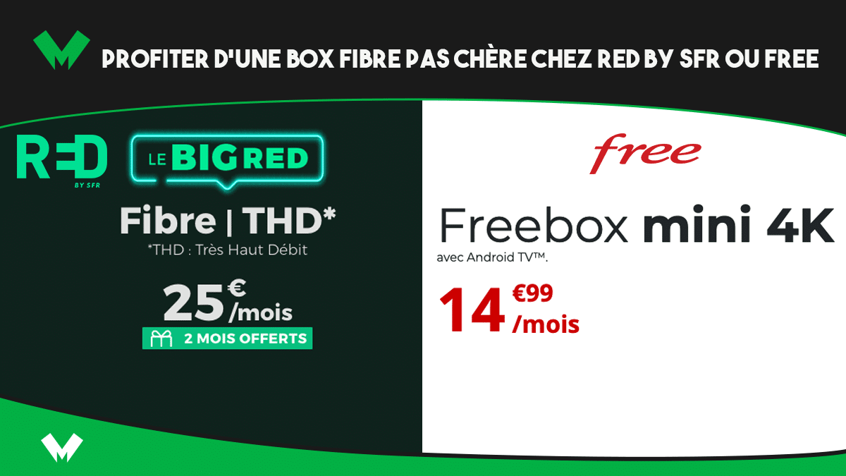 box fibre pas chere red free