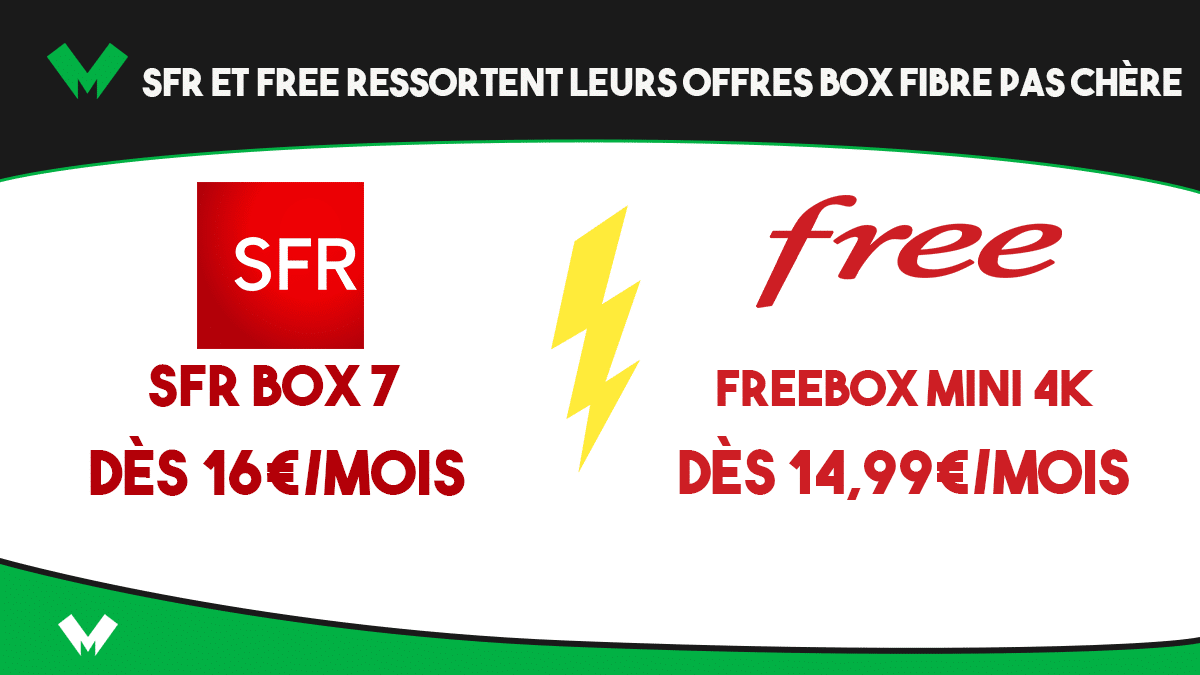 box fibre pas chere sfr vs free