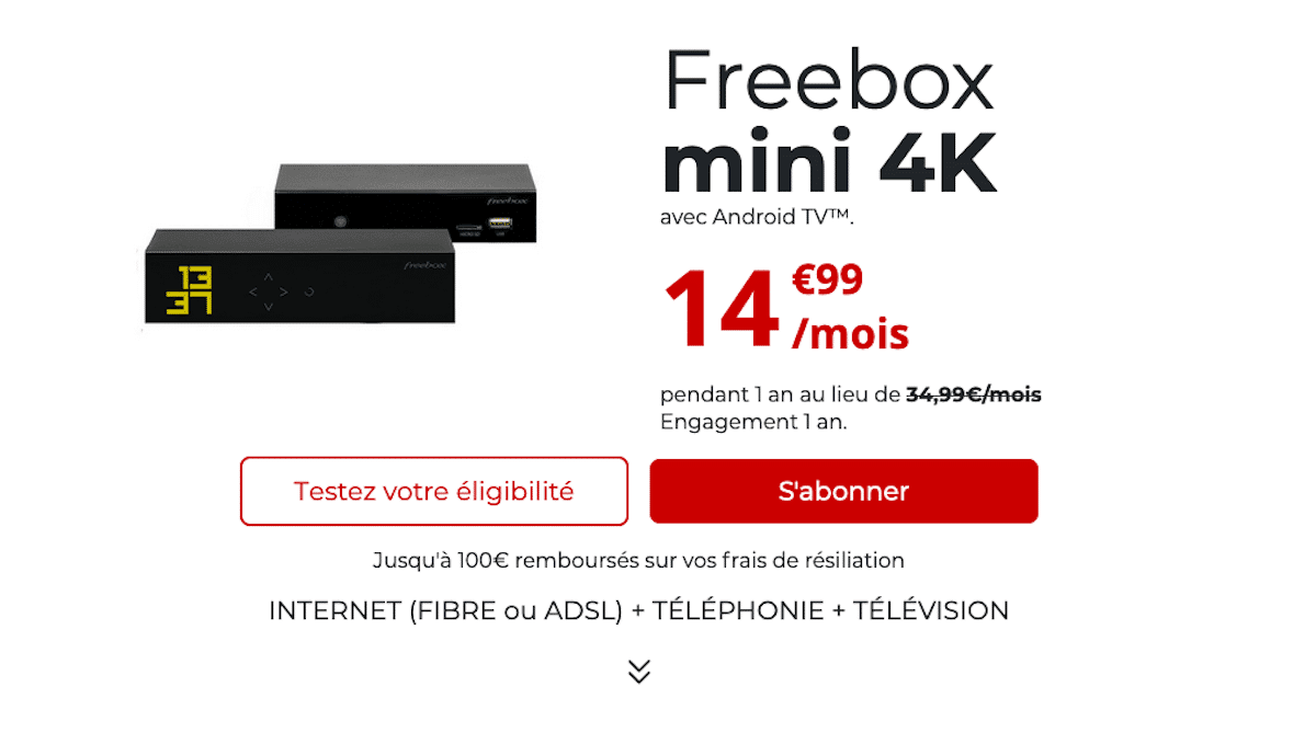 freebox mini 4K teletravail