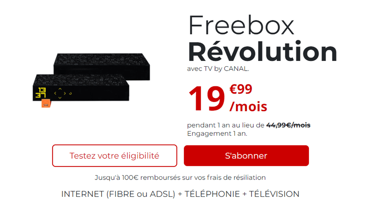 Box internet fibre optique Freebox