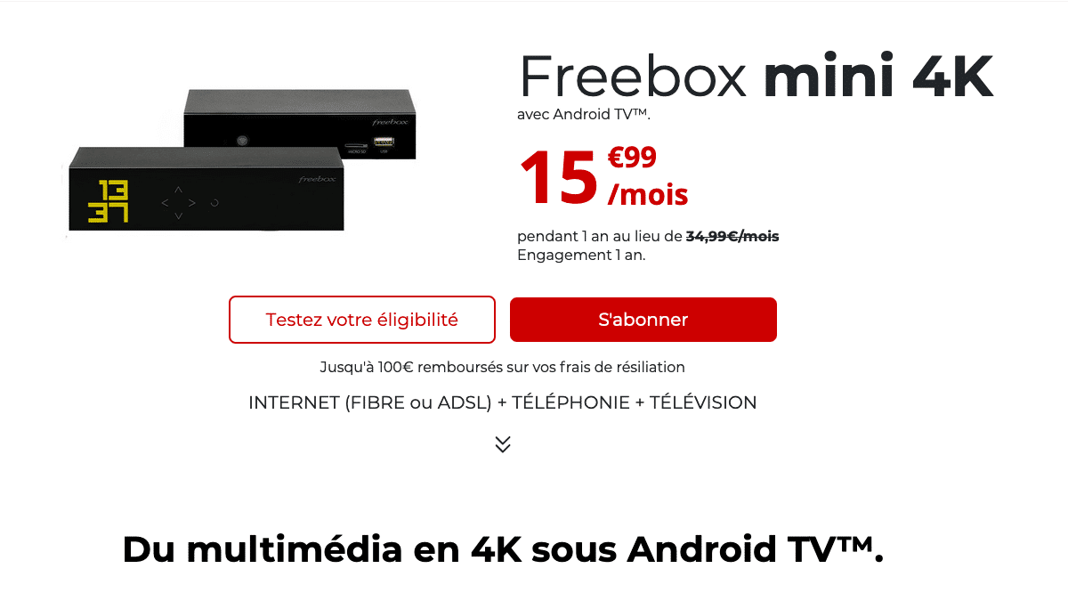 La Freebox mini 4K