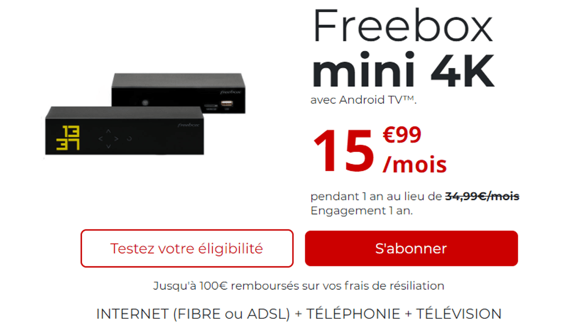Android TV et promo Free