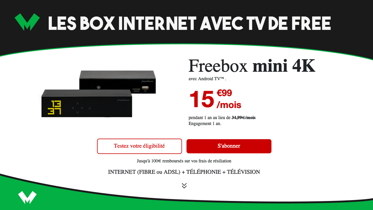 box internet avec TV free