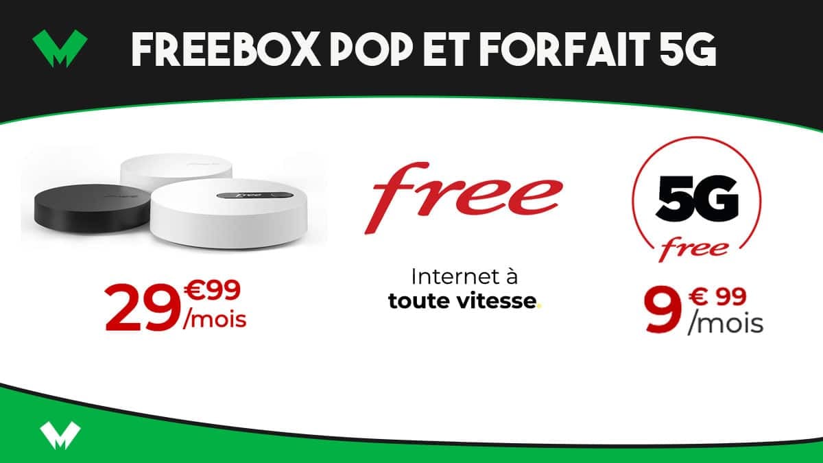 forfait free box pop