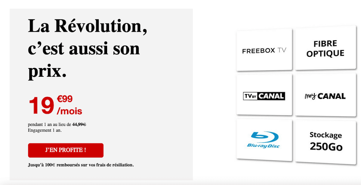 freebox revolution options