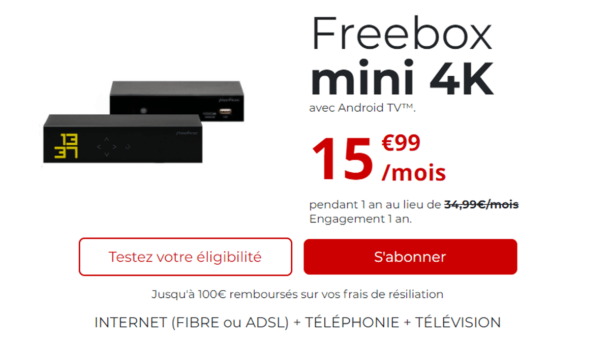 Freebox mini 4K en promo