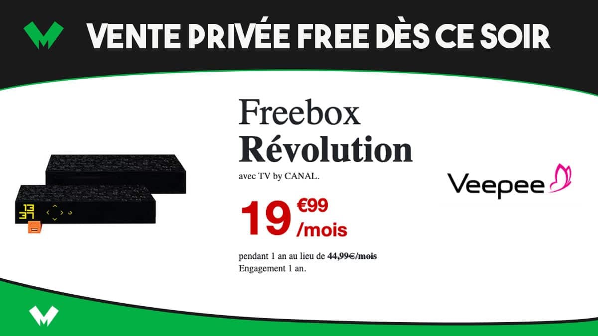 vente privée freebox révolution