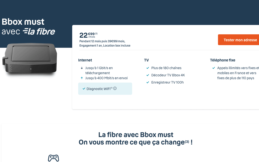 La Bbox Must de Bouygues Télécom