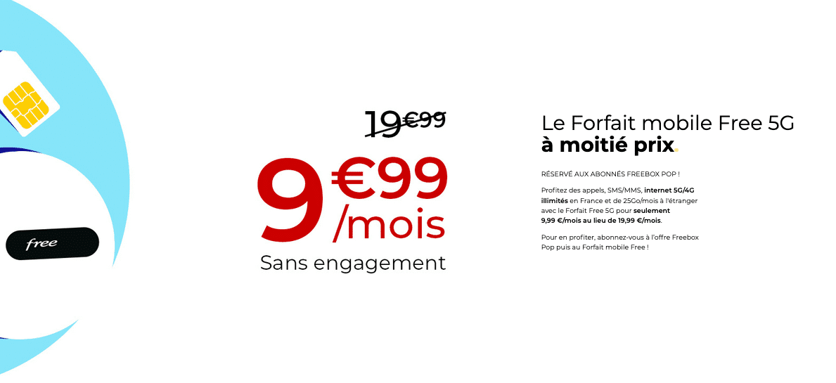 free forfait mobile box internet 5G promo