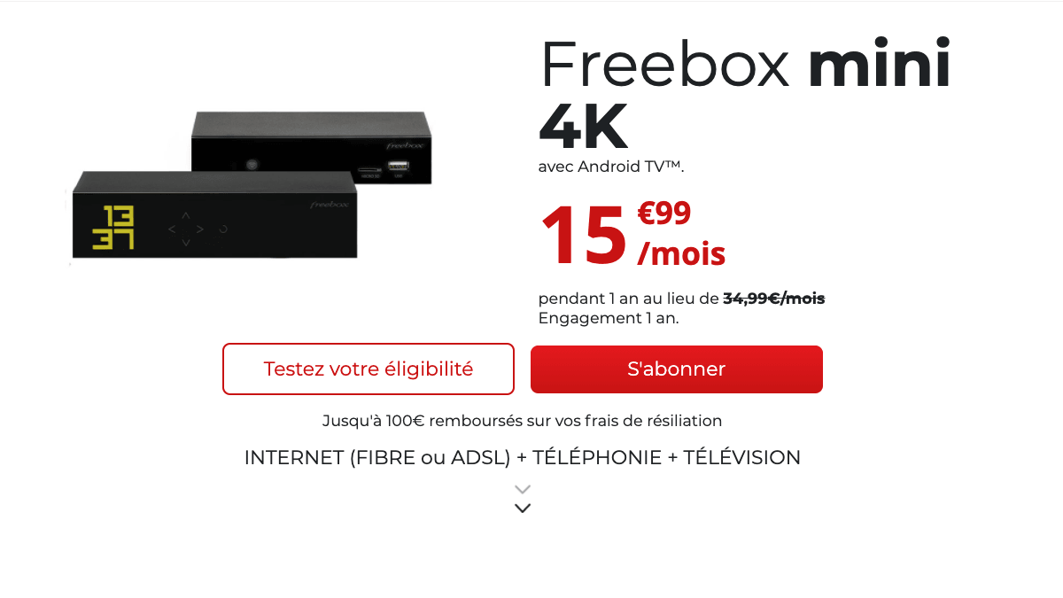 Bon plan Freebox mini 4K