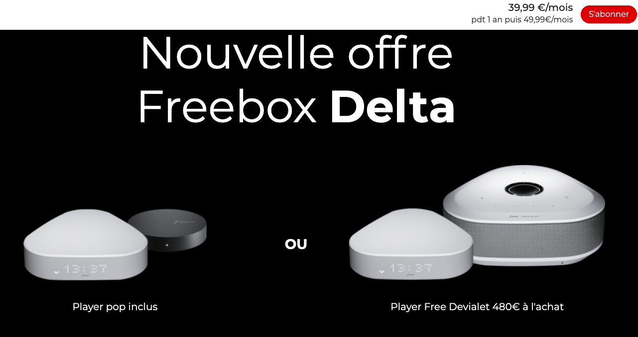 Promo Freebox Delta
