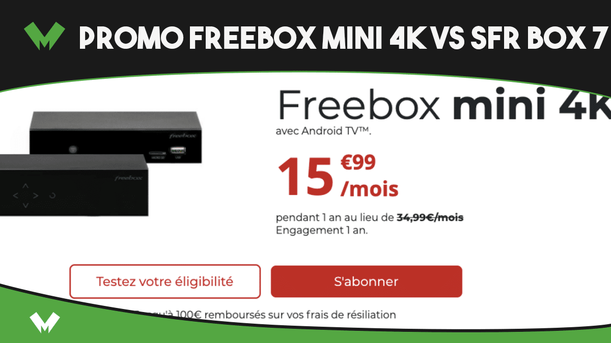 promo fibre freebox mini 4k vs sfr box 7