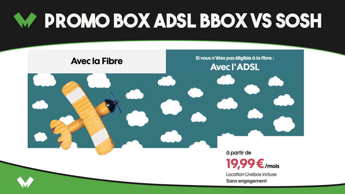 Promo Box ADSL Bbox Fit vs Boite Sosh