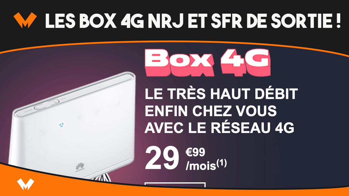 Les box 4G de NRJ et SFR