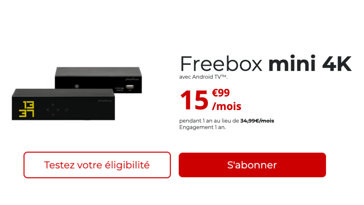 promo freebox mini 4k