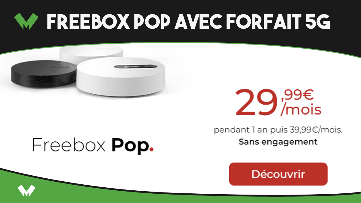 forfait 5G freebox Pop