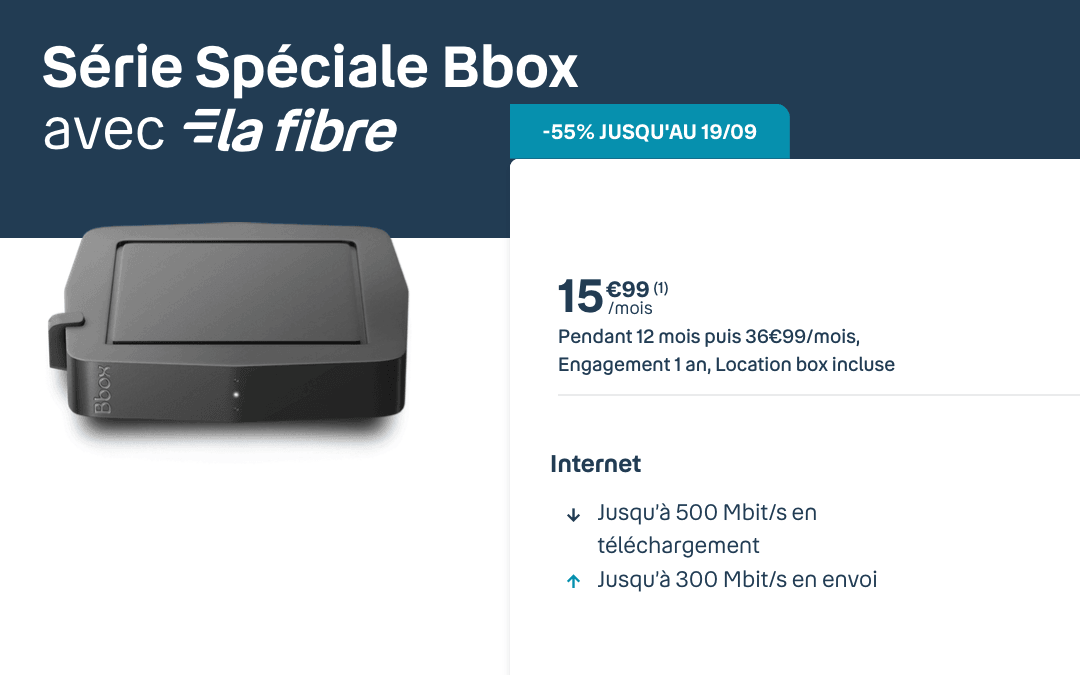 Bbox fibre série spéciale