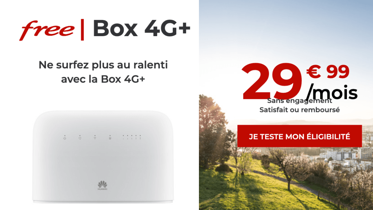 Box 4G petit prix Free