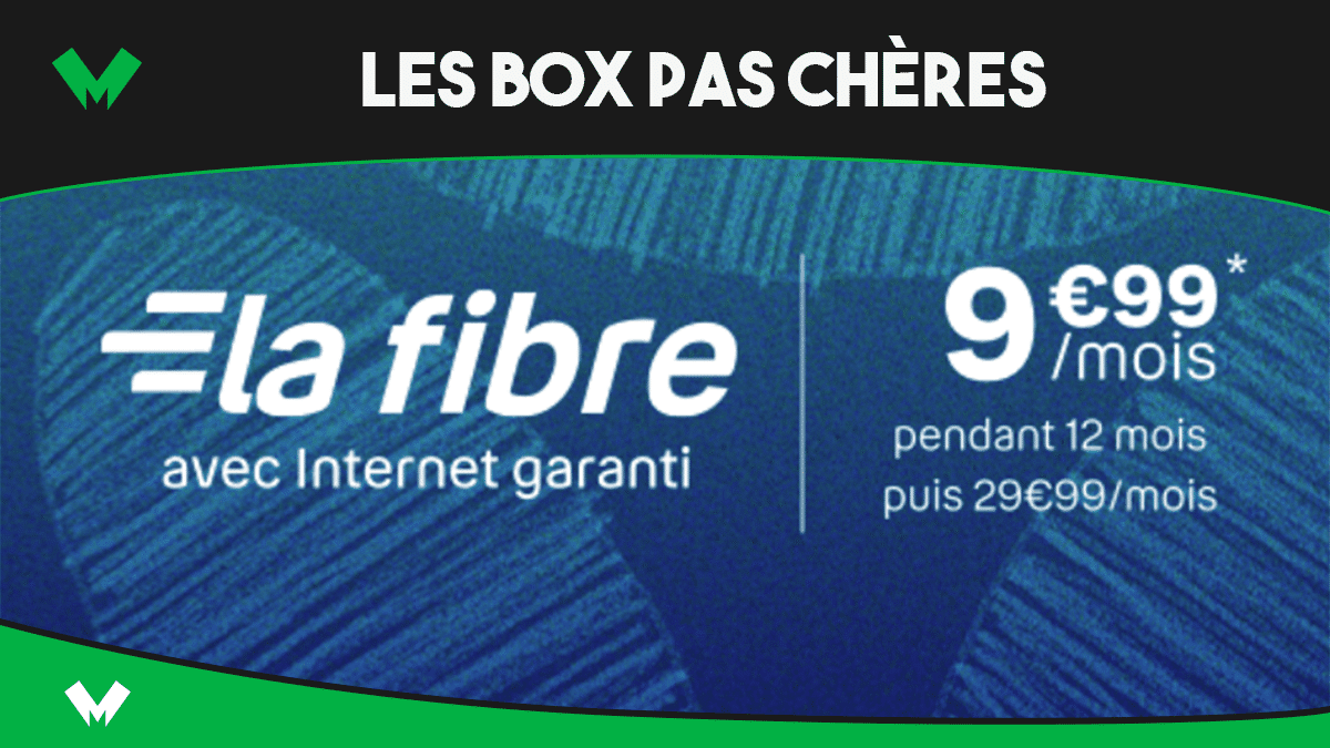 Trois offres de box pas chères pour avoir la fibre dès 10€/mois
