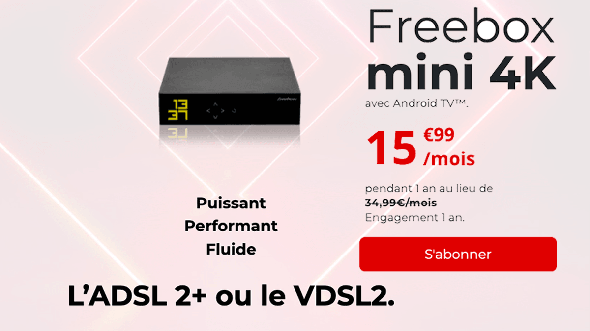 La box ADSL de Free à 15,99€