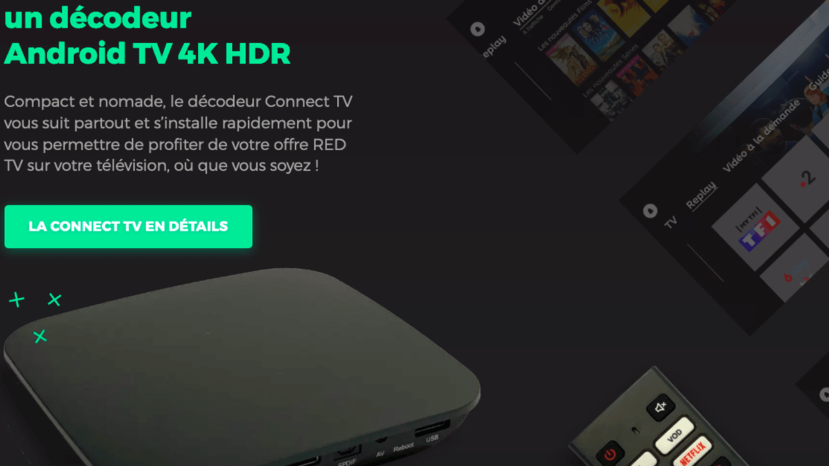La Connect TV de RED pour accompagner la box pas chère