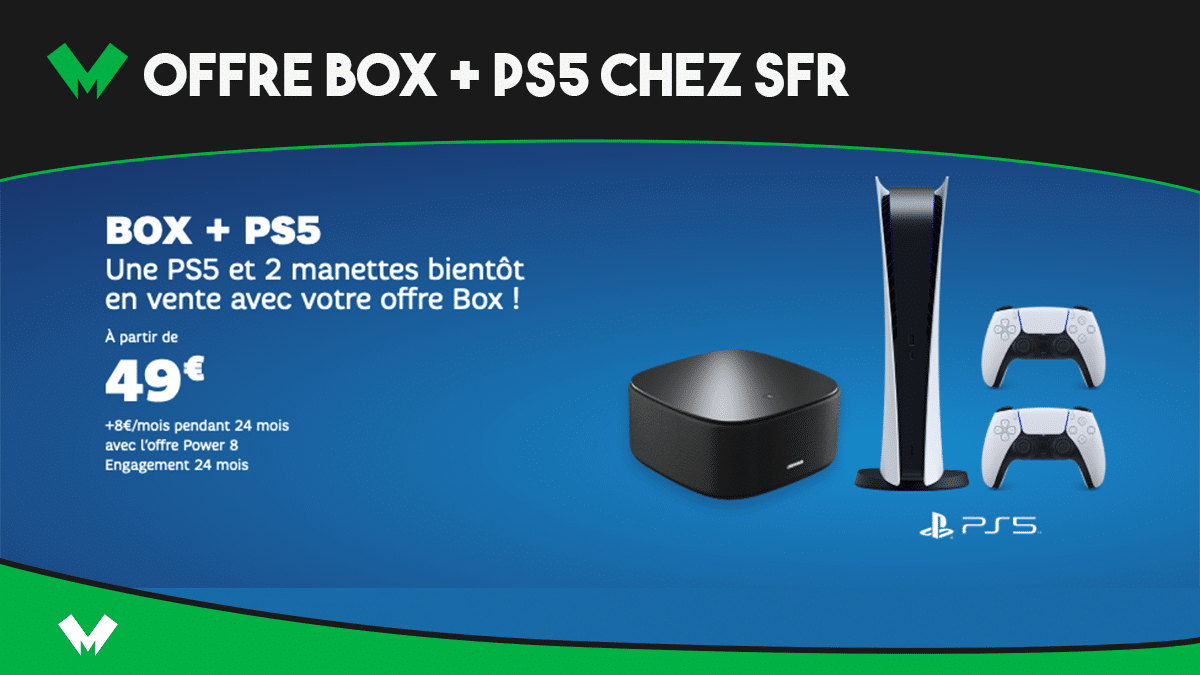 Box fibre + PS5 en stock SFR
