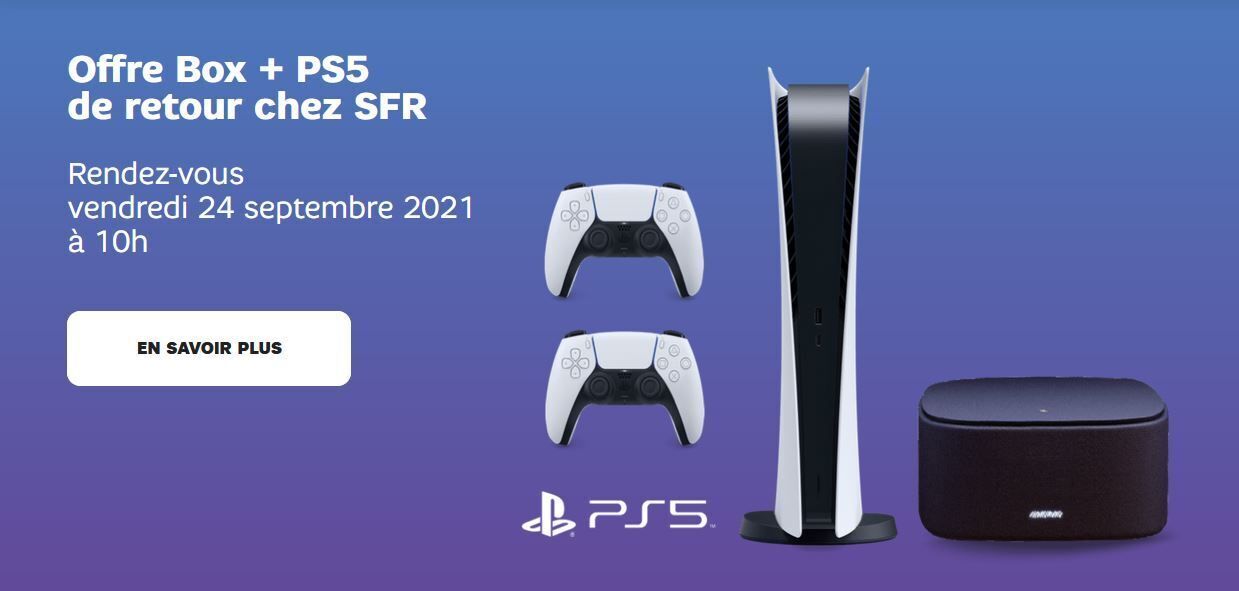 SFR affiche la PS5 dès 49€