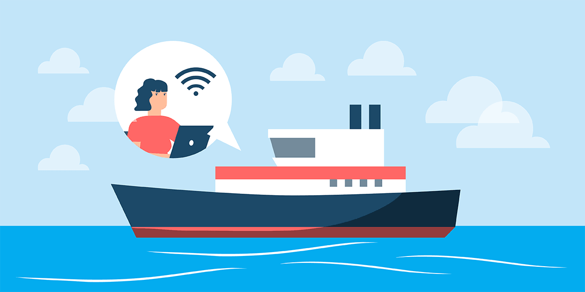 Connexion Internet sur un bateau