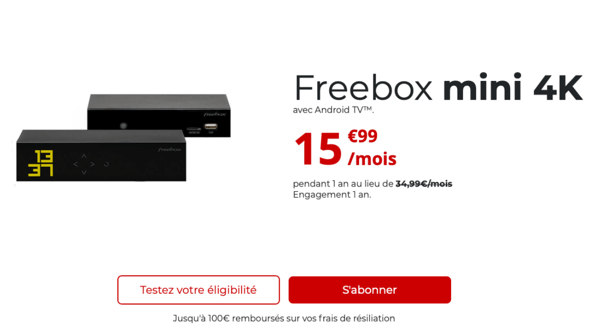 La Freebox mini 4K ADSL