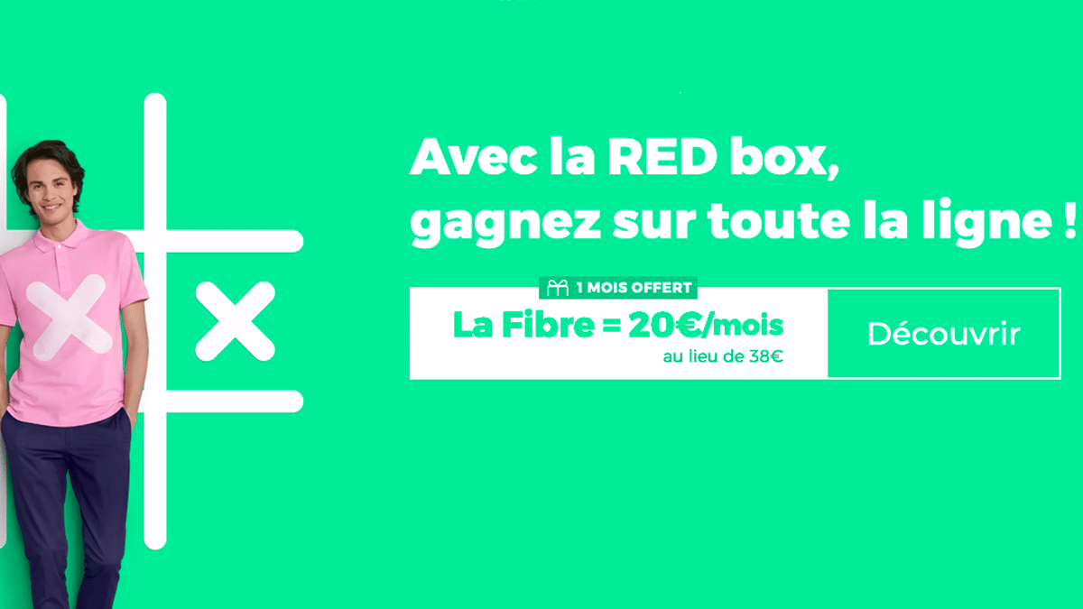 La RED box à 20€, une box fibre optique pas chère
