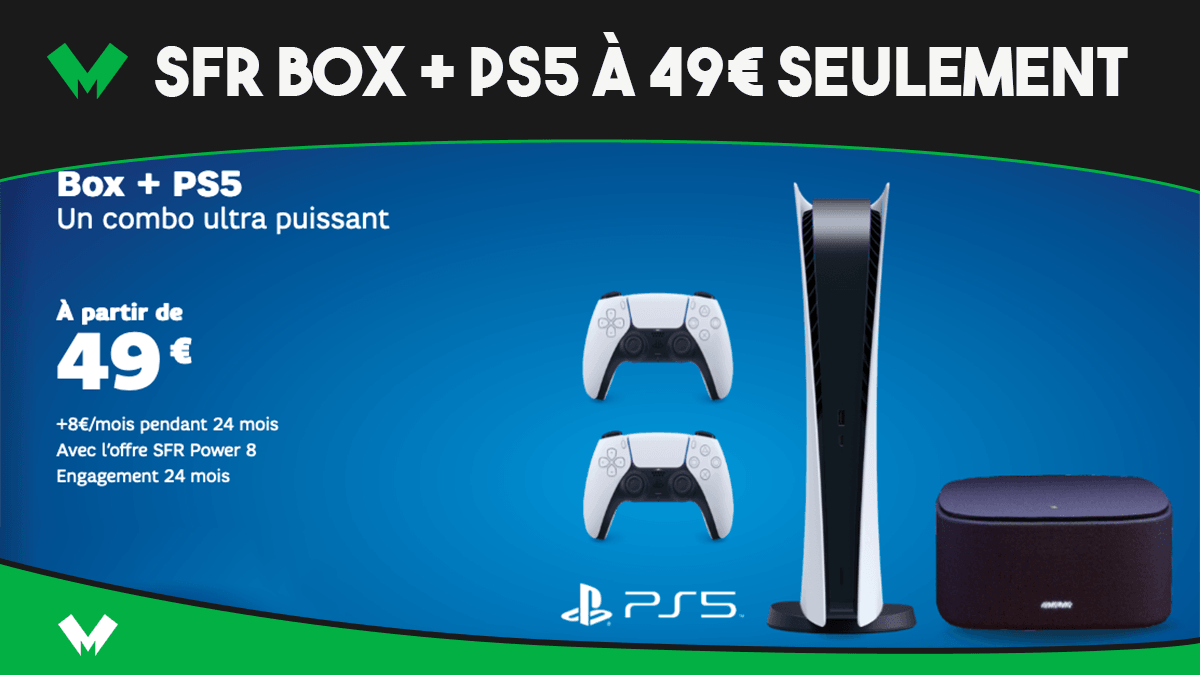 Box de SFR avec la PS5