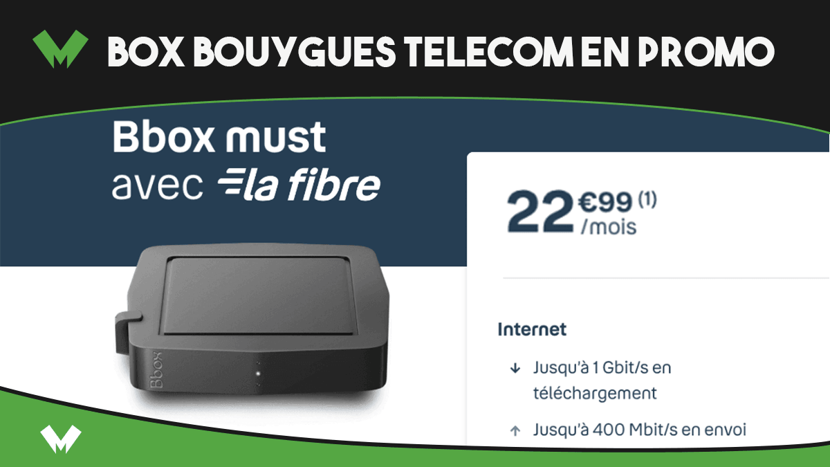 Box fibre en promotion chez Bouygues Telecom