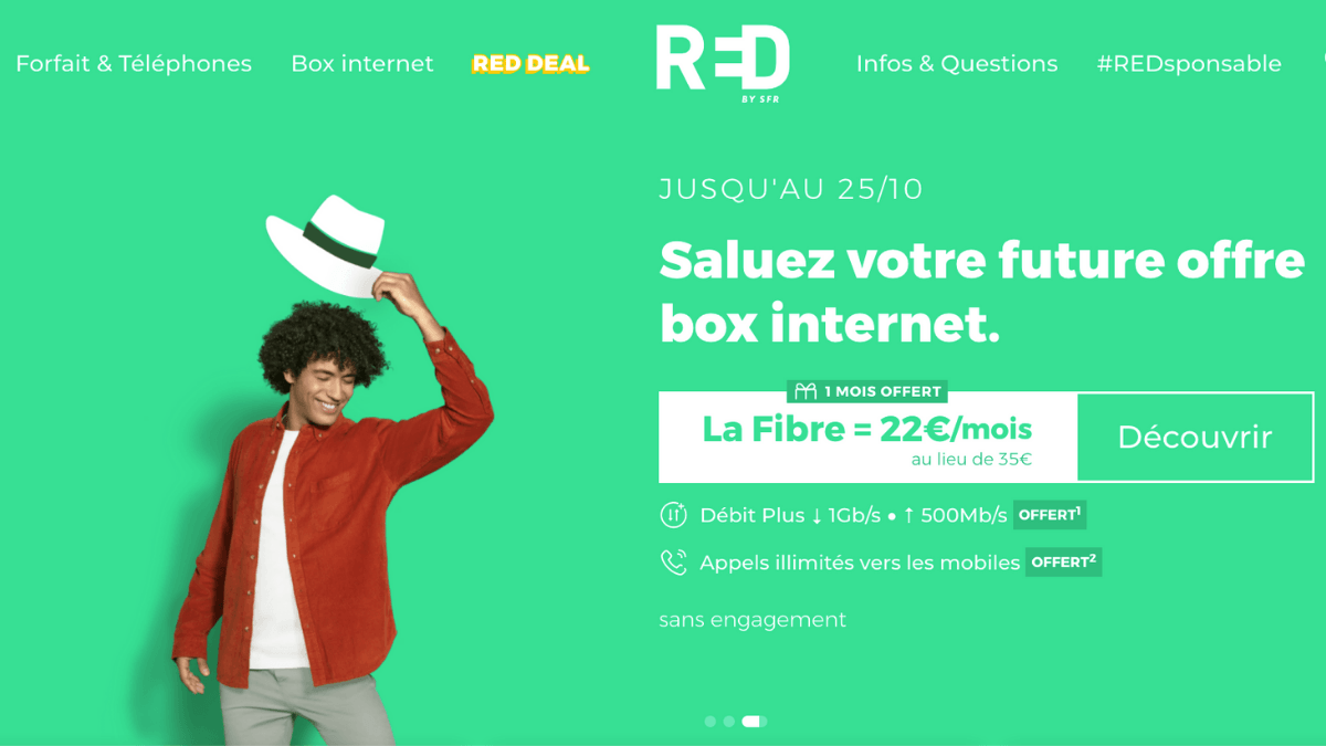 Box Internet RED by SFR en promotion