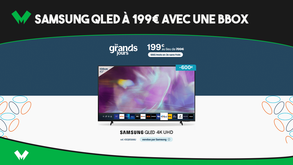 Samsung QLED + BBOX de Bouygues