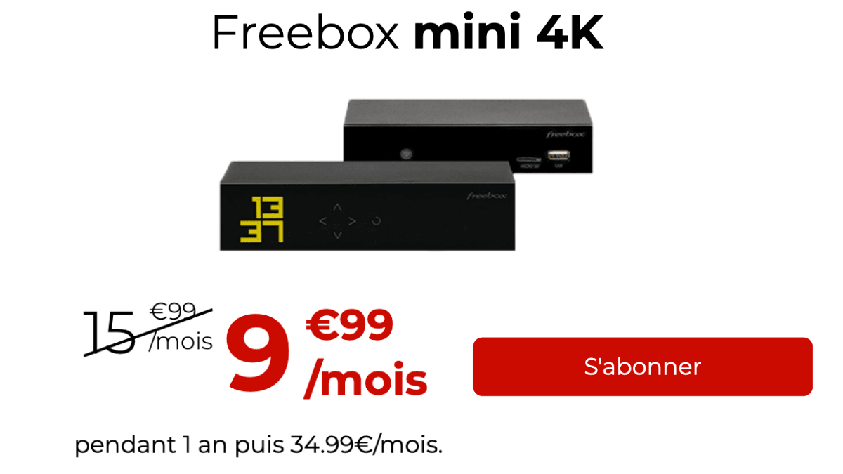 Freebox mini 4K Disney plus