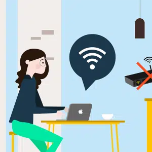 Internet connection without cash