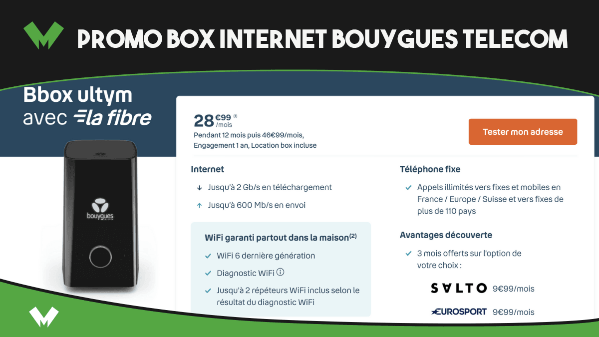 Les box internet Bouygues Telecom en promotion