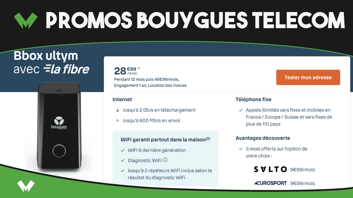 Box internet en promo de Bouygues Telecom