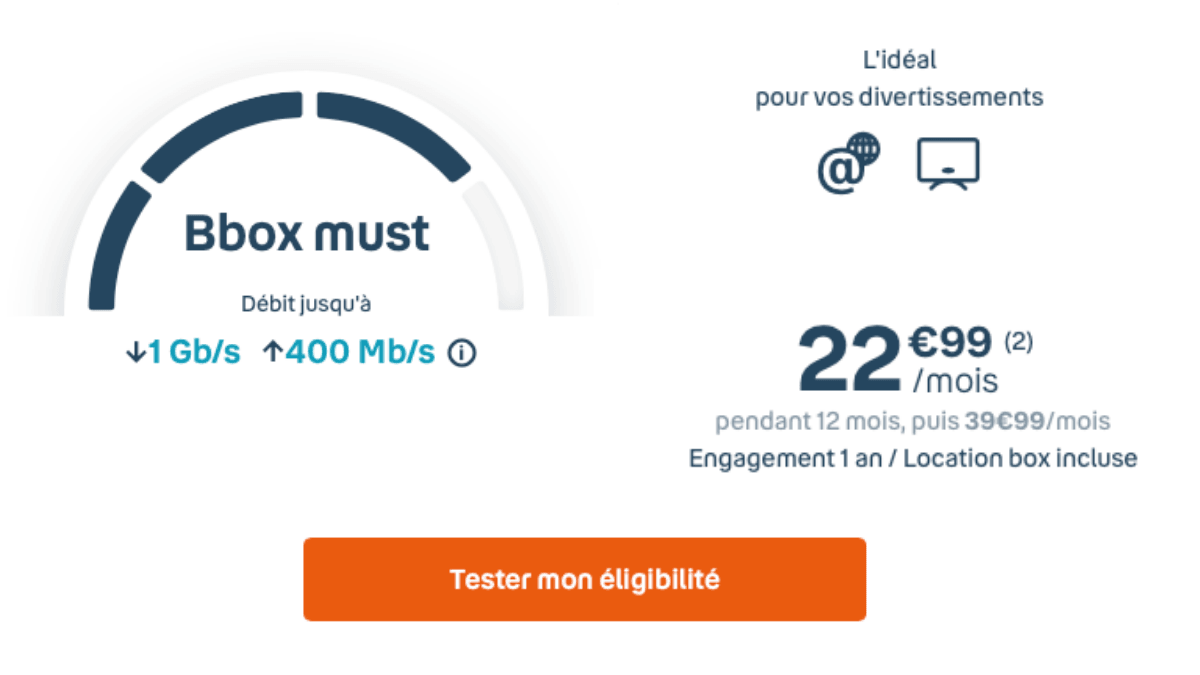 La Bbox Must, la box internet pas cher de Bouygues Telecom