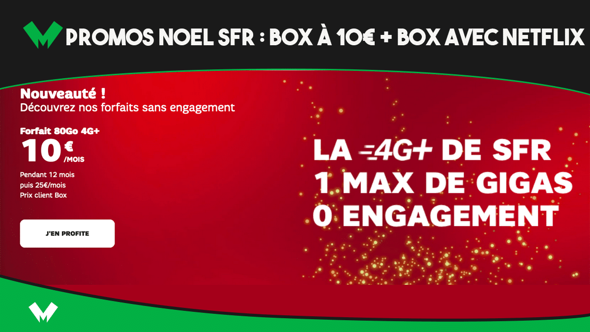 Box à 10€ pour Noël SFR