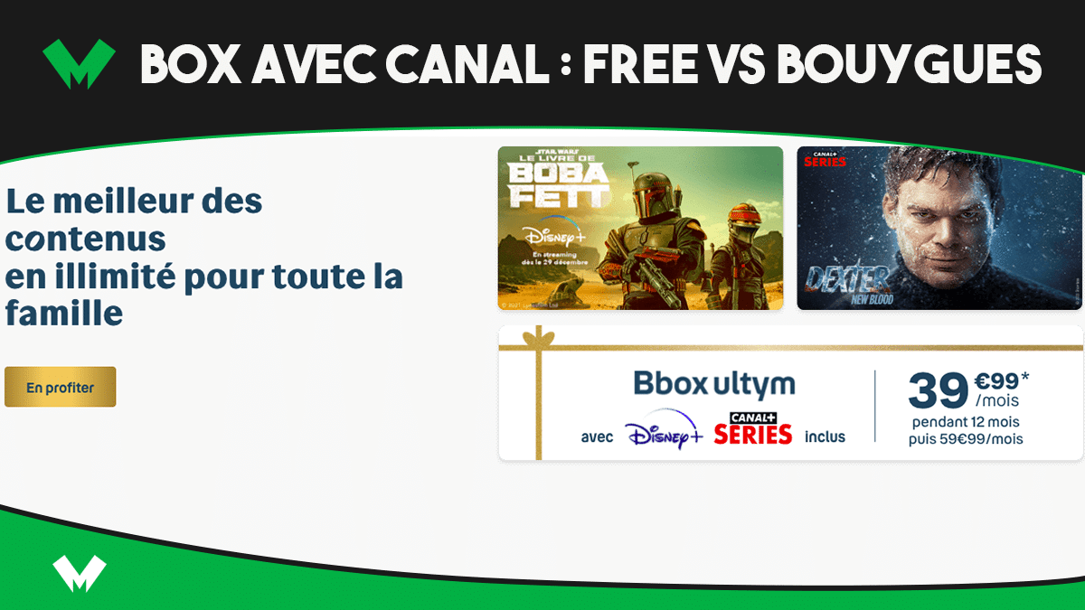 Box avec Canal Free vs Bouygues Telecom