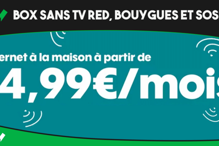 Box sans TV RED by SFR Bouygues Telecom Sosh