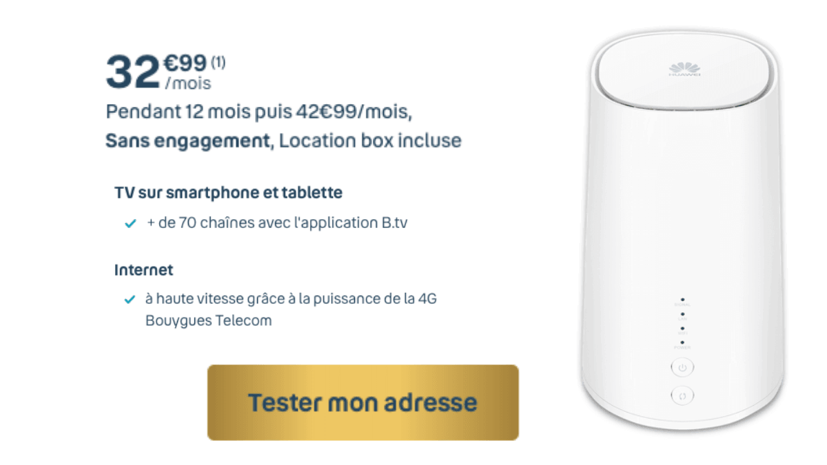 Bouygues Telecom et sa box 4G