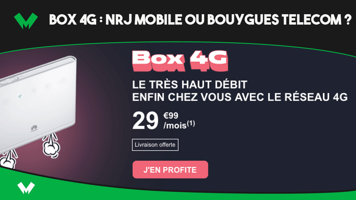box 4G nrj mobile bouygues telcom