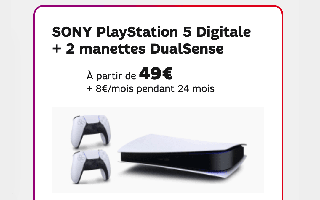 Box + PS5 Digitale SFR