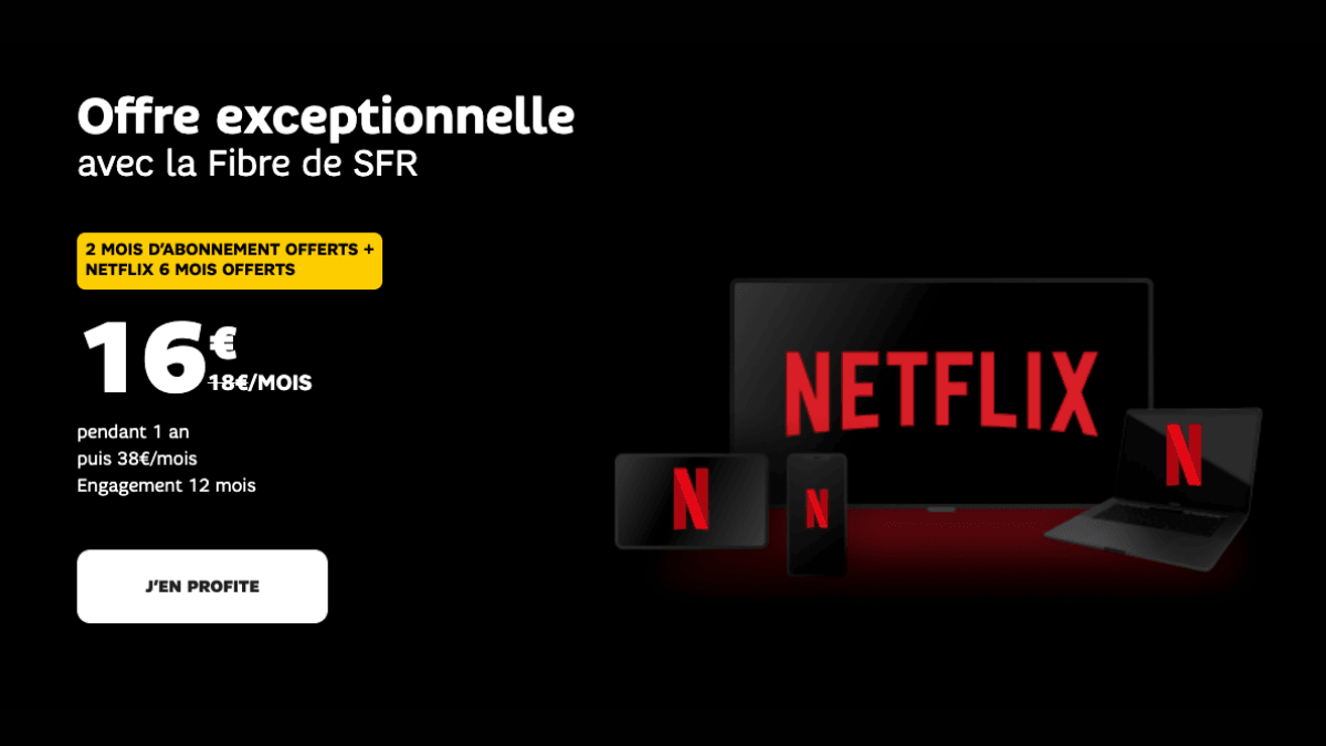 Netflix offert avec la box SFR