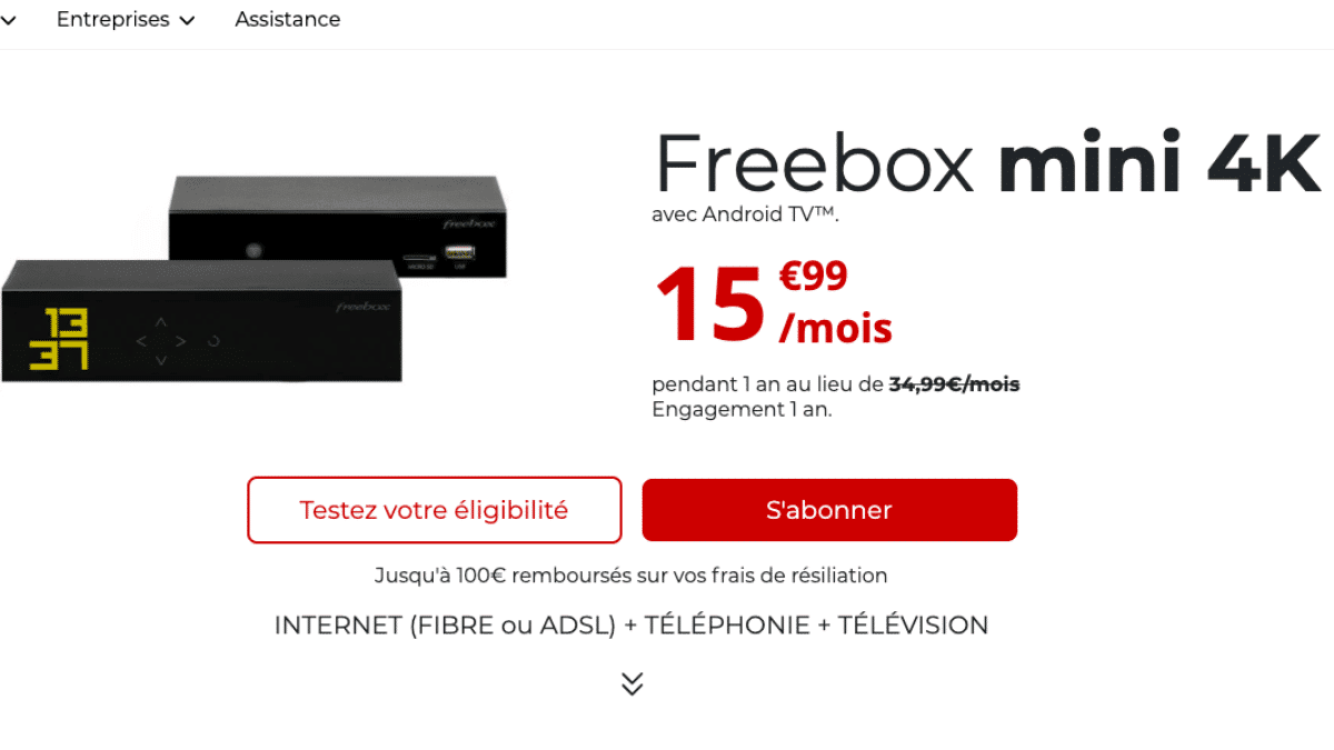 Freebox Mini 4K en promotion