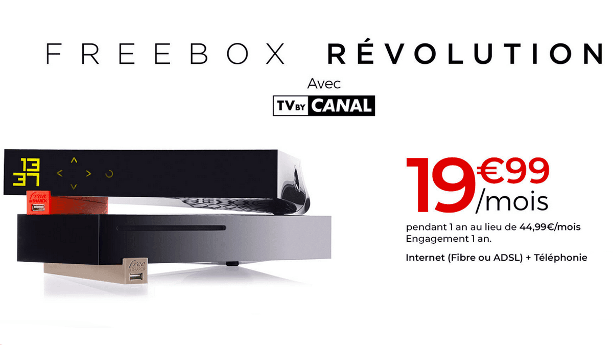La Freebox Révolution, une box fibre optiue polyvalente pour 19,99€