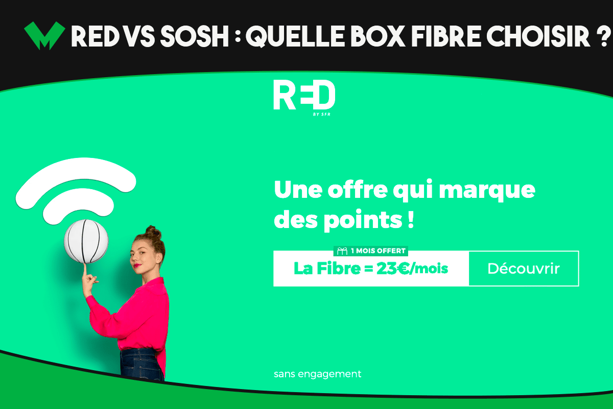 RED by SFR et Sosh s'affrontent : quelle est la meilleure box sans engagement ?