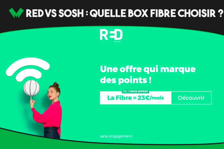 RED by SFR et Sosh s'affrontent : quelle est la meilleure box sans engagement ?